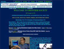 Tablet Screenshot of frontier-society.com